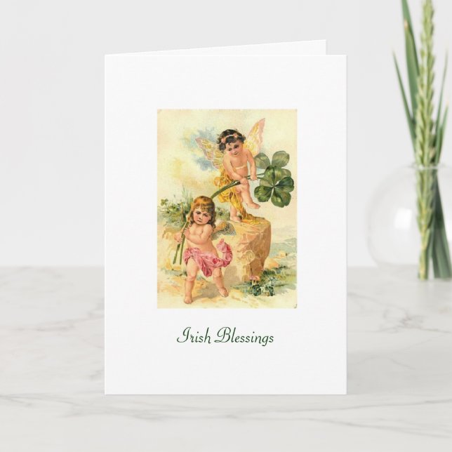 Vintage St. Pat's Day - Irish Blessings, Card (Front)