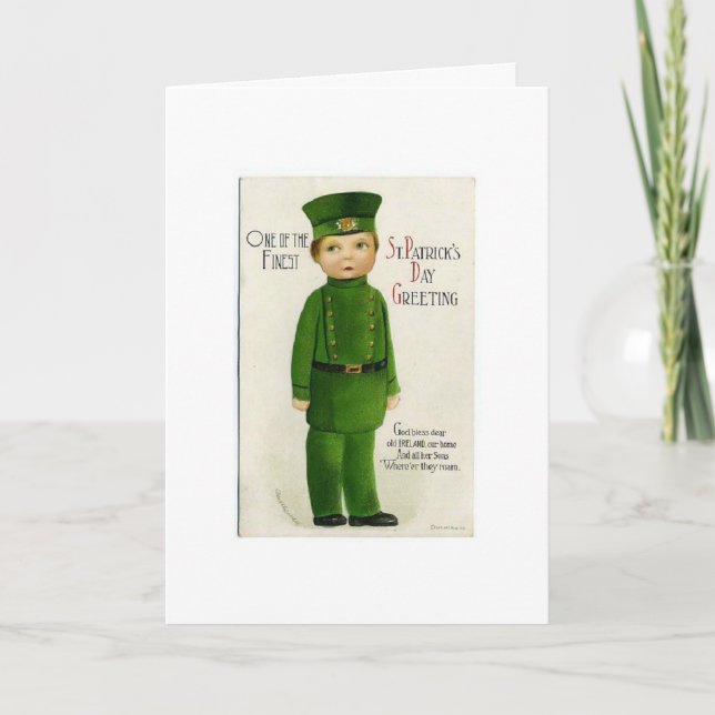 Vintage St. Pat's Day - Luck of the Irish, Card (Front)