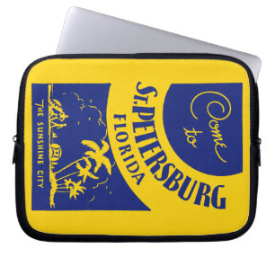 Vintage St. Petersburg Florida Laptop Sleeve