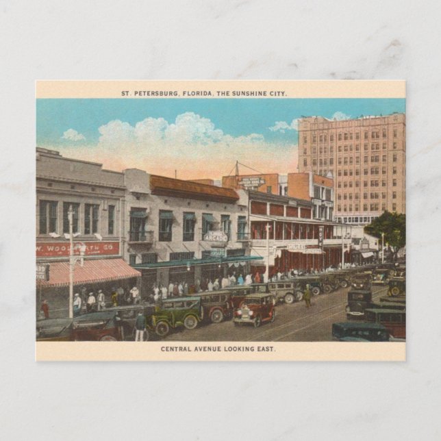 Vintage St. Petersburg Florida Postcard (Front)