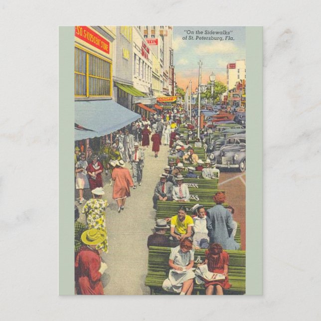Vintage St. Petersburg Florida Postcard (Front)