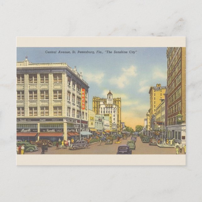 Vintage St. Petersburg Florida Postcard (Front)