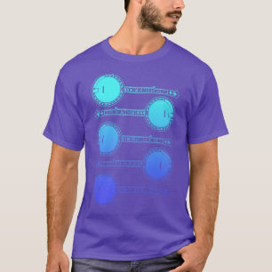 Vintage Stacked Banjos Bluegrass Music Retro Blue  T-Shirt
