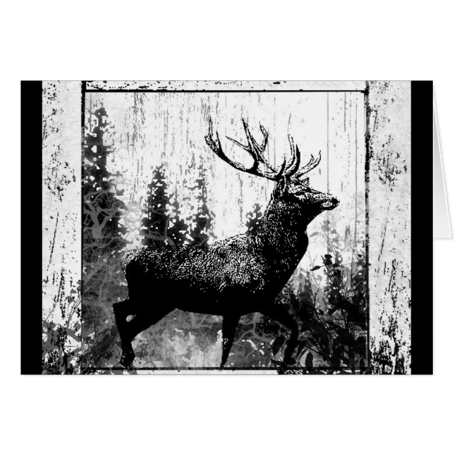 Vintage Stag, Deer Animal (Front Horizontal)