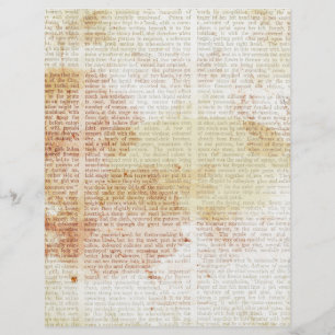Vintage Stained Newspaper