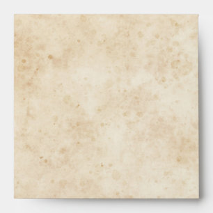 Vintage stained old parchment or paper look square envelopes