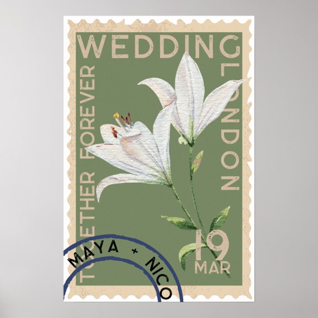Vintage stamp  poster (Front)
