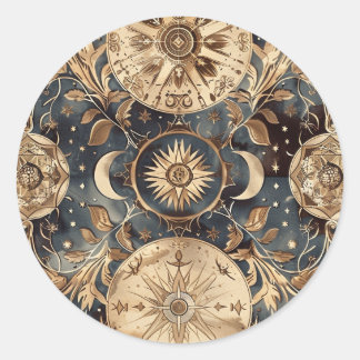 Vintage Star Map Custom Envelope Sticker