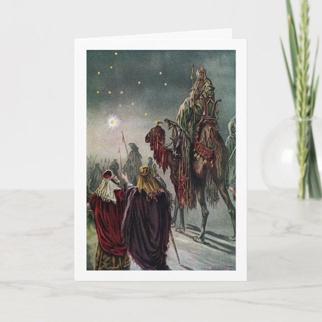 Vintage - Star of Bethlehem, Holiday Card (Front)