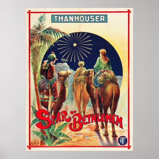 Vintage Star of Bethlehem Hollywood Silent Movie Poster (Front)