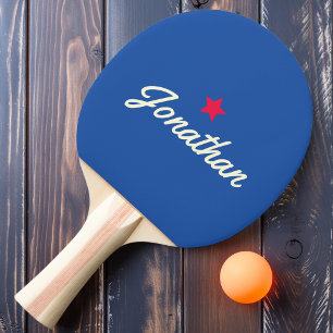 Vintage Star Signature in Royal Ping Pong Paddle