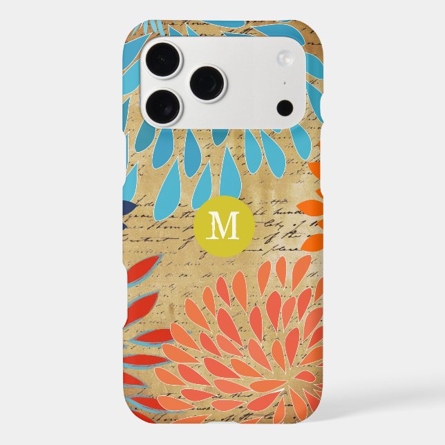 Vintage StarBurst Flower Personalized iPhone 5 (Back)