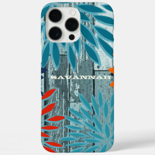 Vintage StarBurst Flower Personalized iPhone 16 Pro Max Case