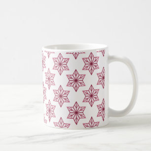 Vintage Starburst Mug, Azalea Coffee Mug