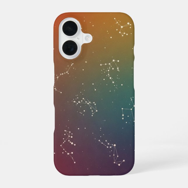 Vintage Starry Sky iPhone 16 Case (Back)