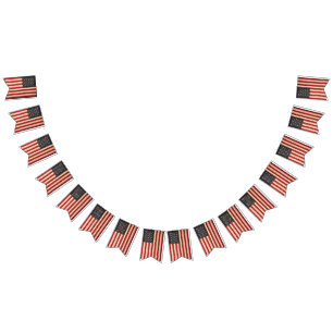 Vintage Stars and Stripes American Bunting Flags