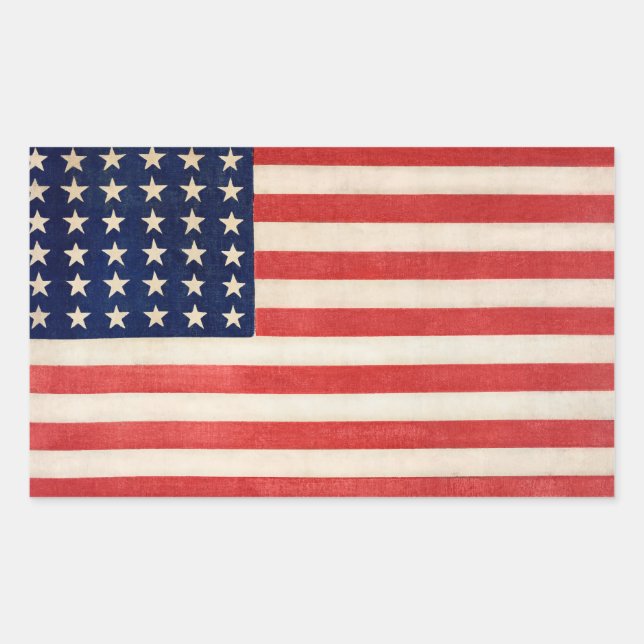 Vintage Stars and Stripes American Flag Sticker (Front)