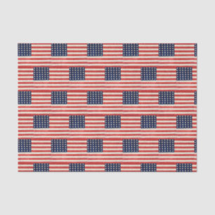 Vintage Stars and Stripes American Flag Tissue Paper
