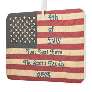 Vintage Stars and Stripes Weathered American Flag Air Freshener