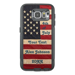Vintage Stars and Stripes Weathered American Flag OtterBox Samsung Galaxy S6 Case