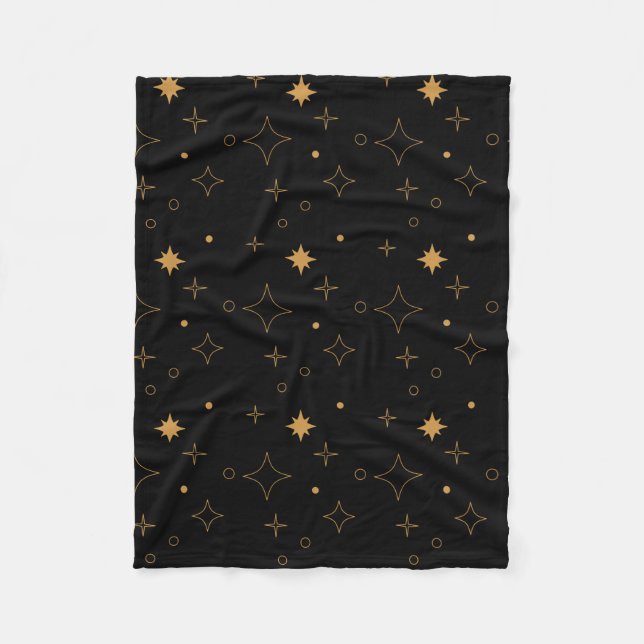 Vintage stars  fleece blanket (Front)