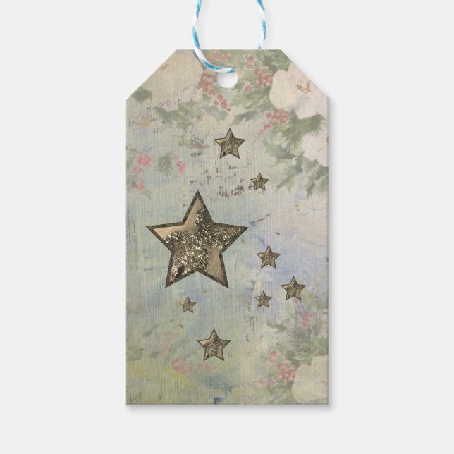 Vintage Stars Gift Tags (Front)