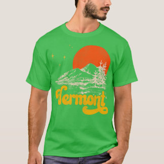 Vintage State of Vermont Mid Century Distressed Ae T-Shirt