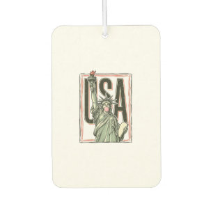 Vintage Statue of Liberty Bubblegum Graphic Tee_1 Air Freshener
