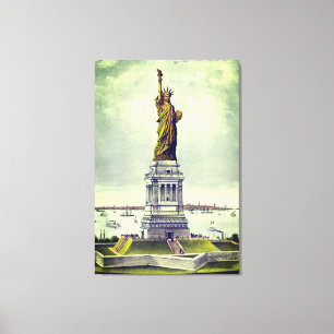 Vintage Statue of Liberty Canvas Print