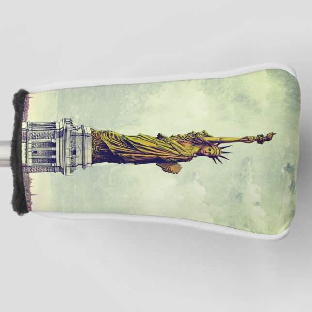Vintage Statue of Liberty Golf Head Cover (Front)