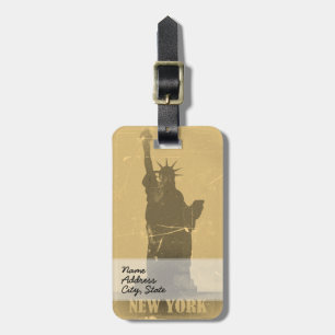 Vintage Statue Of Liberty Luggage Tag