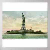 Vintage "Statue of Liberty" Poster. New York
