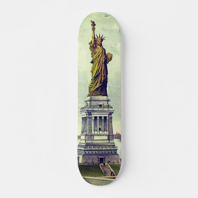 Vintage Statue of Liberty Skateboard (Front)