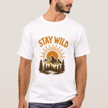Vintage Stay Wild Mountain Sunset T-Shirt