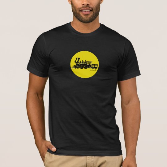 Vintage steam engine locomotive graphic t-shirt
