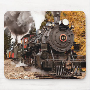 Vintage Steam Engine Train Mouse Pad