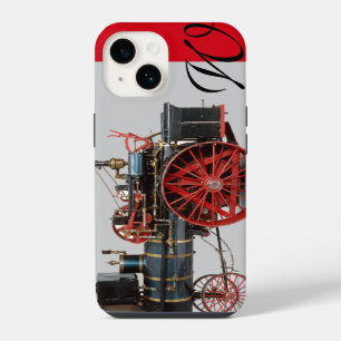 VINTAGE STEAM LOCOMOTIVE MONOGRAM iPhone 14 CASE