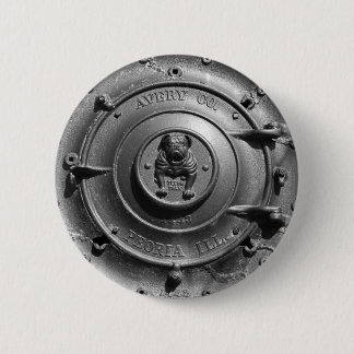 Vintage Steam Tractor Front. 2 Inch Round Button