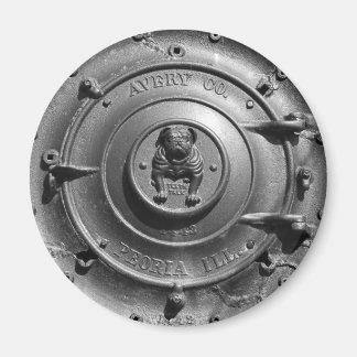 Vintage Steam Tractor Front. Magnet