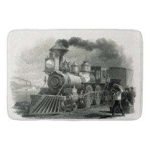 Vintage Steam Train Bath Mat