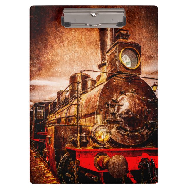 Vintage steam train clipboard (Front)