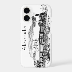 Vintage Steam Train Illustration