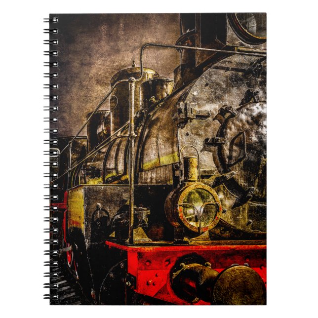Vintage Steam Train - Old Timer Notebook (Front)