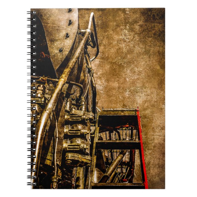 Vintage Steam Train - Welcome To The Bridge! Notebook (Front)