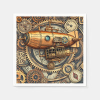 Vintage Steampunk Airship