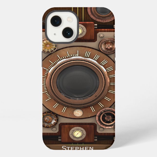 Vintage Steampunk Camera #1C iPhone Case (Back)