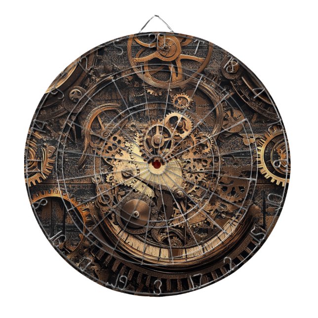 Vintage Steampunk Dartboard (Front)