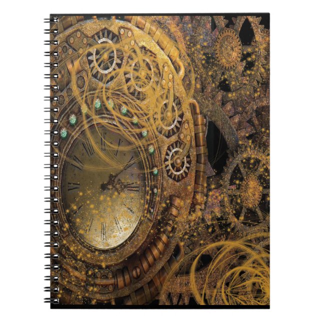 Vintage Steampunk Design Notebook (Front)