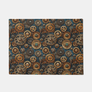 Vintage steampunk doormat