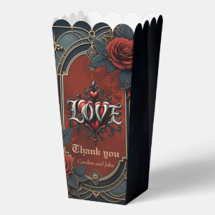 Vintage steampunk elegance clockwork Roses of Love Favor Box